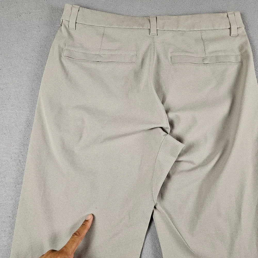 Lululemon Commission Slim Fit Pants Mens 31xx30 Beige Ventlight Chino Stretch